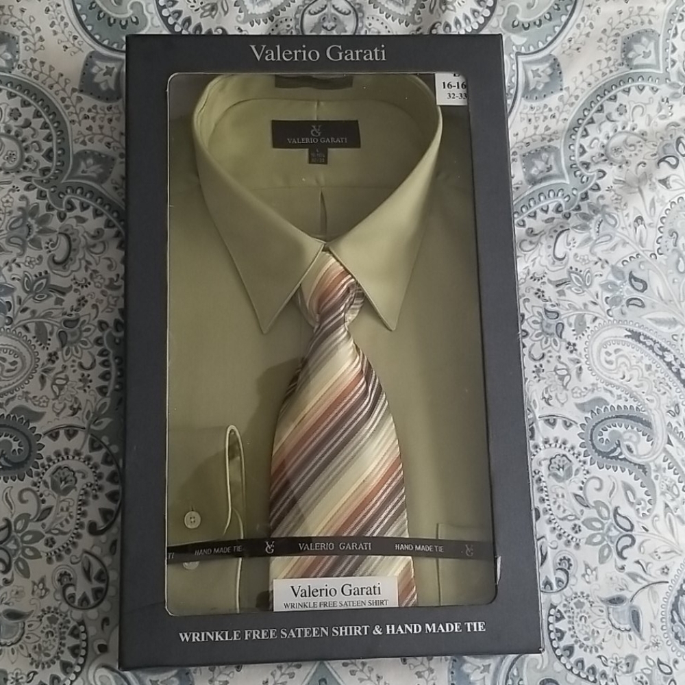 Valerio Garati shirt and tie boxed set